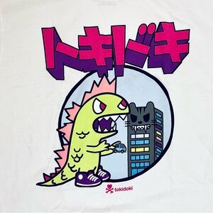 NEW Tokidoki Kaiju Tokimon Japanese Monster White T-Shirt Men Large Tee Rare NWT